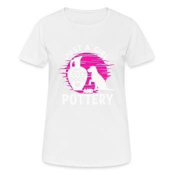 Ceramic Oven Cermaicist Ceramic Clay Oven Pot - Women's Breathable T-Shirt - white - Front - AI Model Female 172 dark (172cm)