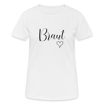 Braut Brautjungfer - Team Bride Gruppe - Frauen T-Shirt atmungsaktiv - Weiß - Vorne - AI Model Female 172 dark (172cm)