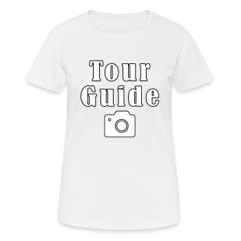 Guide - T-shirt respirant Femme - blanc - Devant - AI Model Female 172 dark (172cm)