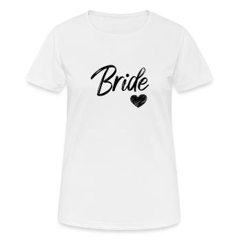 Merry White Bride - Women's Breathable T-Shirt - white - Front - AI Model Female 172 dark (172cm)