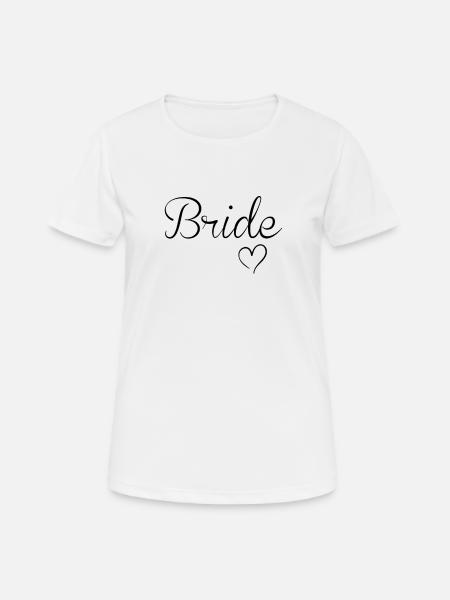 Bride lettering Bride - Women's Breathable T-Shirt - white