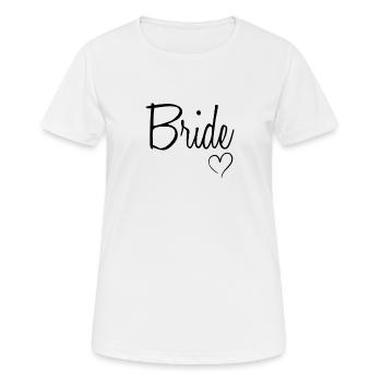 Bride Wedding Bride To Be Bachelorette - Women's Breathable T-Shirt - white - Front - AI Model Female 172 dark (172cm)