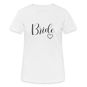 White Bride, Bachelor Party, - Women's Breathable T-Shirt - white - Front - AI Model Female 172 dark (172cm)