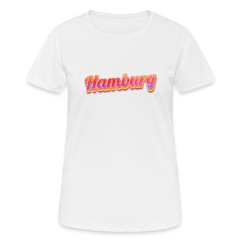 Hamburgerin Hamburger Hamburg - Frauen T-Shirt atmungsaktiv - Weiß - Vorne - AI Model Female 172 dark (172cm)