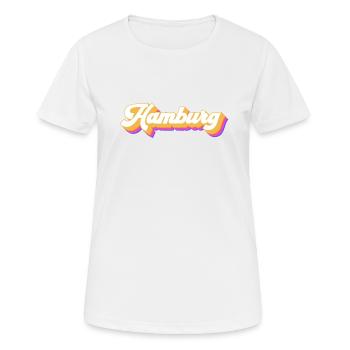 Hamburgerin Hamburger Hamburg - Frauen T-Shirt atmungsaktiv - Weiß - Vorne - AI Model Female 172 dark (172cm)