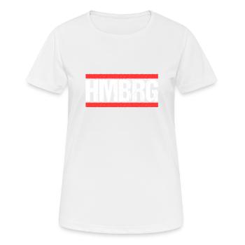 Hamburgerin Hamburger Hamburg - Frauen T-Shirt atmungsaktiv - Weiß - Vorne - AI Model Female 172 dark (172cm)