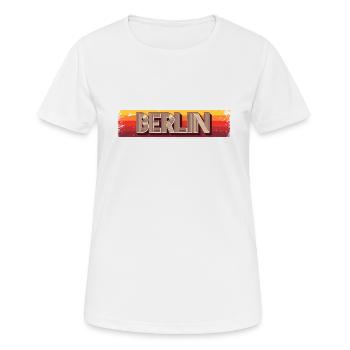 Berlin Berlinerin Berliner Stadt Berlin - Frauen T-Shirt atmungsaktiv - Weiß - Vorne - AI Model Female 172 dark (172cm)