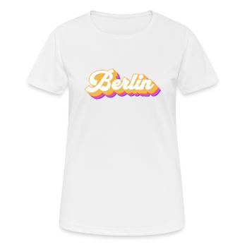 Berlin Berlinerin Berliner Stadt Berlin - Frauen T-Shirt atmungsaktiv - Weiß - Vorne - AI Model Female 172 dark (172cm)
