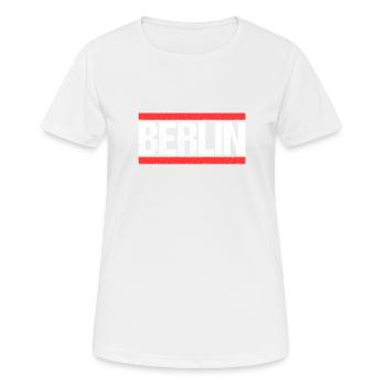 Berlin Berlinerin Berliner Stadt Berlin - Frauen T-Shirt atmungsaktiv - Weiß - Vorne - AI Model Female 172 dark (172cm)