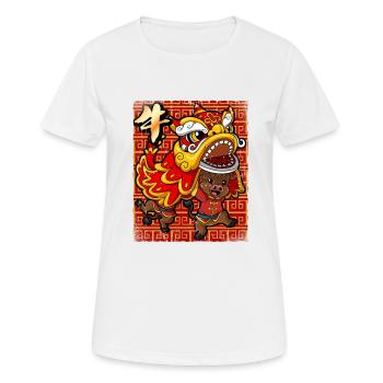 Year of the Ox Lunar New Year Chinese - Women's Breathable T-Shirt - white - Front - AI Model Female 172 dark (172cm)