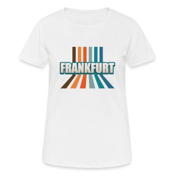 Frankfurterin Frankfurter Frankfurt - Frauen T-Shirt atmungsaktiv - Weiß - Vorne - AI Model Female 172 dark (172cm)