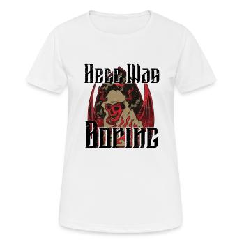 Satan Beelzebub Teufel Gothic Pentagram Mystisch - Frauen T-Shirt atmungsaktiv - Weiß - Vorne - AI Model Female 172 dark (172cm)