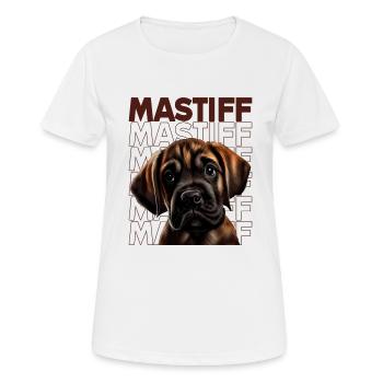 Dogge Doggen Hund Hunde Deutsche Dogge - Frauen T-Shirt atmungsaktiv - Weiß - Vorne - AI Model Female 172 dark (172cm)