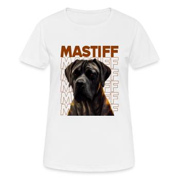 Dogge Doggen Hund Hunde Deutsche Dogge - Frauen T-Shirt atmungsaktiv - Weiß - Vorne - AI Model Female 172 dark (172cm)
