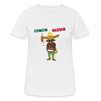 Celebration Bekleidung Cinco de Mayo Fiesta - Frauen T-Shirt atmungsaktiv - Weiß - Vorne - AI Model Female 172 dark (172cm)