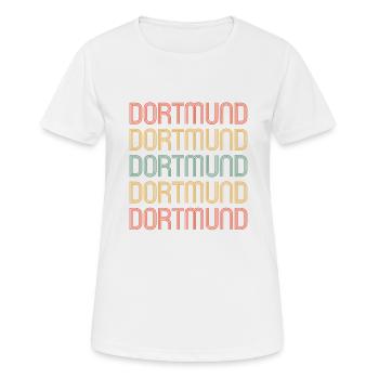 Dortmunderin Dortmunder Dortmund - T-shirt respirant Femme - blanc - Devant - AI Model Female 172 dark (172cm)