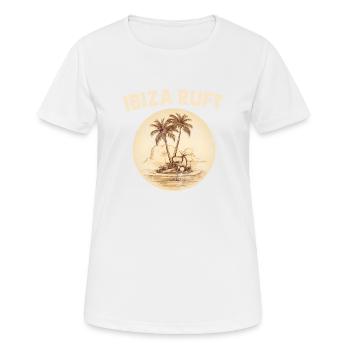 Ibiza ruft coctail Palemen - Frauen T-Shirt atmungsaktiv - Weiß - Vorne - AI Model Female 172 dark (172cm)