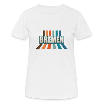 Bremerin Bremer Brême - T-shirt respirant Femme - blanc - Devant - AI Model Female 172 dark (172cm)