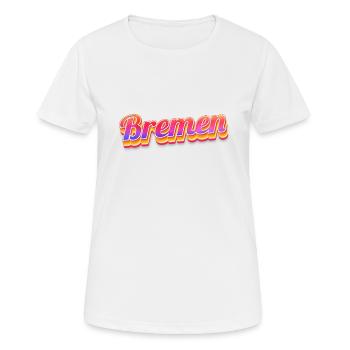 Bremerin Bremer Bremen - Frauen T-Shirt atmungsaktiv - Weiß - Vorne - AI Model Female 172 dark (172cm)