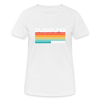 Duisburgerin Duisburger Duisburg - Frauen T-Shirt atmungsaktiv - Weiß - Vorne - AI Model Female 172 dark (172cm)