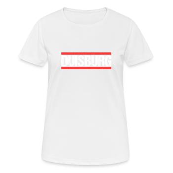 Duisburgerin Duisburger Duisburg - Frauen T-Shirt atmungsaktiv - Weiß - Vorne - AI Model Female 172 dark (172cm)