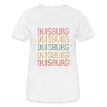 Duisburgerin Duisburger Duisburg - Frauen T-Shirt atmungsaktiv - Weiß - Vorne - AI Model Female 172 dark (172cm)