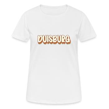 Duisburgerin Duisburger Duisburg - Frauen T-Shirt atmungsaktiv - Weiß - Vorne - AI Model Female 172 dark (172cm)