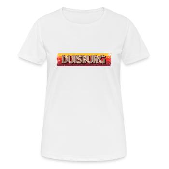 Duisburgerin Duisburger Duisburg - Frauen T-Shirt atmungsaktiv - Weiß - Vorne - AI Model Female 172 dark (172cm)