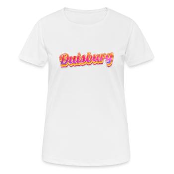 Duisburgerin Duisburger Duisburg - Frauen T-Shirt atmungsaktiv - Weiß - Vorne - AI Model Female 172 dark (172cm)