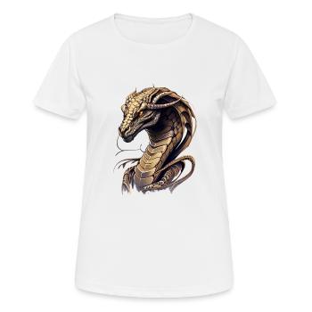 King cobra - Women's Breathable T-Shirt - white - Front - AI Model Female 172 dark (172cm)
