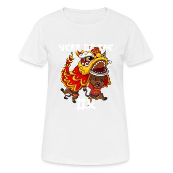 Year of the Ox Lunar New Year Chinese - Women's Breathable T-Shirt - white - Front - AI Model Female 172 dark (172cm)