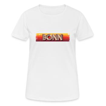Bonnerin Bonner Bonn - Frauen T-Shirt atmungsaktiv - Weiß - Vorne - AI Model Female 172 dark (172cm)