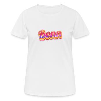 Bonnerin Bonner Bonn - Frauen T-Shirt atmungsaktiv - Weiß - Vorne - AI Model Female 172 dark (172cm)