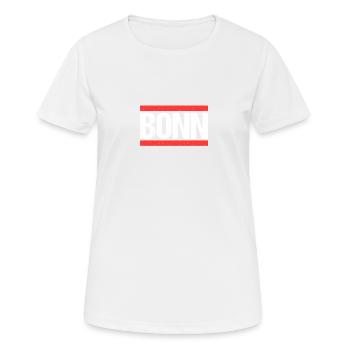 Bonnerin Bonner Bonn - Frauen T-Shirt atmungsaktiv - Weiß - Vorne - AI Model Female 172 dark (172cm)