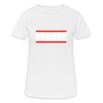 Mannheimerin Mannheimer Mannheim - Frauen T-Shirt atmungsaktiv - Weiß - Vorne - AI Model Female 172 dark (172cm)