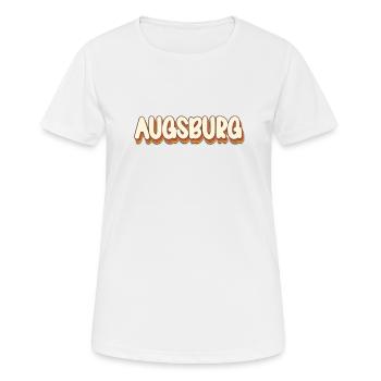 Augsburgerin Augsburger Augsburg - Frauen T-Shirt atmungsaktiv - Weiß - Vorne - AI Model Female 172 dark (172cm)