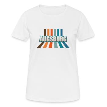 Augsburgerin Augsburger Augsburg - Frauen T-Shirt atmungsaktiv - Weiß - Vorne - AI Model Female 172 dark (172cm)