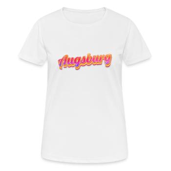 Augsburgerin Augsburger Augsburg - Frauen T-Shirt atmungsaktiv - Weiß - Vorne - AI Model Female 172 dark (172cm)
