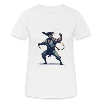Jew Jitsu Hilarious Jiu Jitsu Pun Martial Arts - Frauen T-Shirt atmungsaktiv - Weiß - Vorne - AI Model Female 172 dark (172cm)