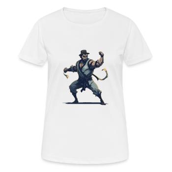 Jew Jitsu Hilarious Jiu Jitsu Pun Martial Arts - Frauen T-Shirt atmungsaktiv - Weiß - Vorne - AI Model Female 172 dark (172cm)