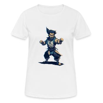 Jew Jitsu Hilarious Jiu Jitsu Pun Martial Arts - Frauen T-Shirt atmungsaktiv - Weiß - Vorne - AI Model Female 172 dark (172cm)