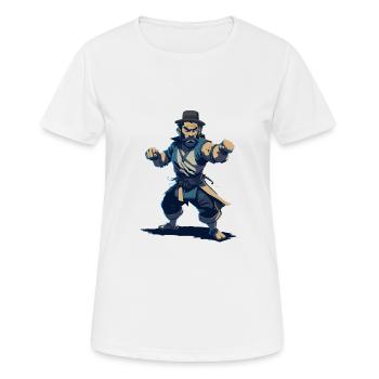 Jew Jitsu Hilarious Jiu Jitsu Pun Martial Arts - Frauen T-Shirt atmungsaktiv - Weiß - Vorne - AI Model Female 172 dark (172cm)