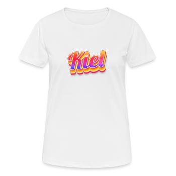 Kielerin Kieler Kiel - Frauen T-Shirt atmungsaktiv - Weiß - Vorne - AI Model Female 172 dark (172cm)