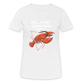 Il ne va pas se sucer drôle d’écrevisse cajun - T-shirt respirant Femme - blanc - Devant - AI Model Female 172 dark (172cm)