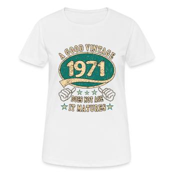 52nd Birthday 1971 52 Good vintage - Women's Breathable T-Shirt - white - Front - AI Model Female 172 dark (172cm)