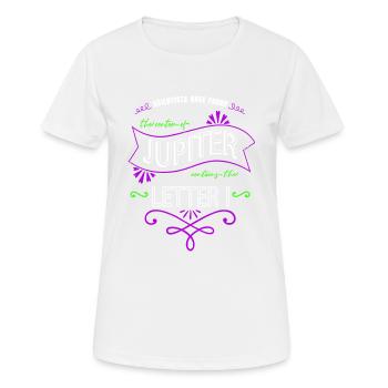 T-shirt d’astronomie des planètes en apesanteur génial - T-shirt respirant Femme - blanc - Devant - AI Model Female 172 dark (172cm)