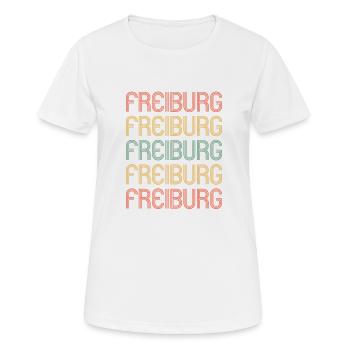 Freiburgerin Freiburger Freiburg - Frauen T-Shirt atmungsaktiv - Weiß - Vorne - AI Model Female 172 dark (172cm)