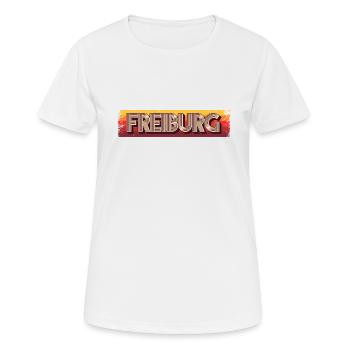 Freiburgerin Freiburger Freiburg - Frauen T-Shirt atmungsaktiv - Weiß - Vorne - AI Model Female 172 dark (172cm)