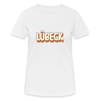 Lübeckerin Lübecker Lübeck - T-shirt respirant Femme - blanc - Devant - AI Model Female 172 dark (172cm)