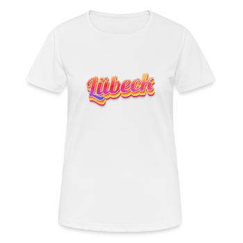 Lübeckerin Lübecker Lübeck - T-shirt respirant Femme - blanc - Devant - AI Model Female 172 dark (172cm)
